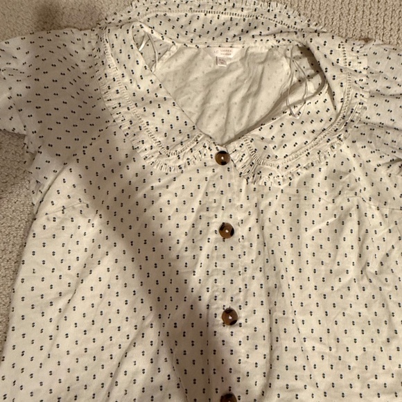 LC Lauren Conrad shortsleeeve blouse - Picture 1 of 6